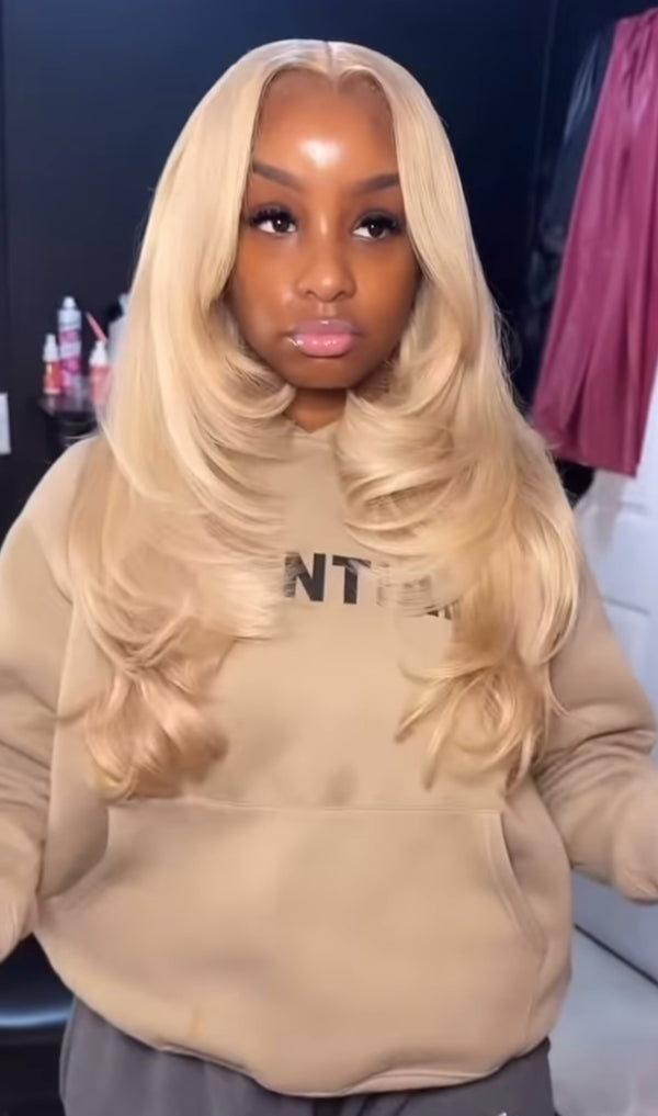 (613) 13X6 Straight Frontal Wigs 180% Density